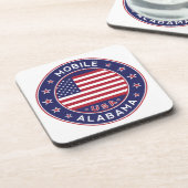 Mobile, Alabama Bier Onderzetter (Linkerzijde)