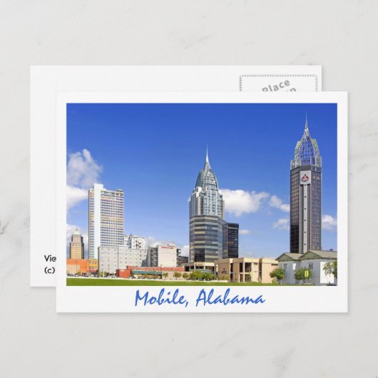 Mobile, Alabama Briefkaart (Voorkant / Achterkant)