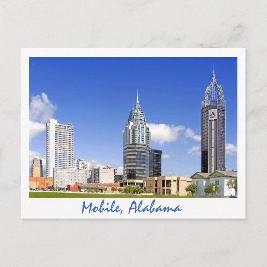 Mobile, Alabama Briefkaart (Voorkant)