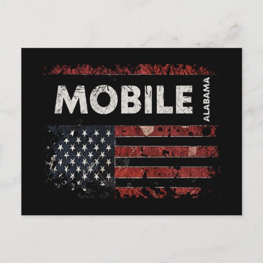 Mobile Alabama Briefkaart (Voorkant)