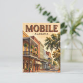 Mobile Alabama Briefkaart (Staand voorkant)