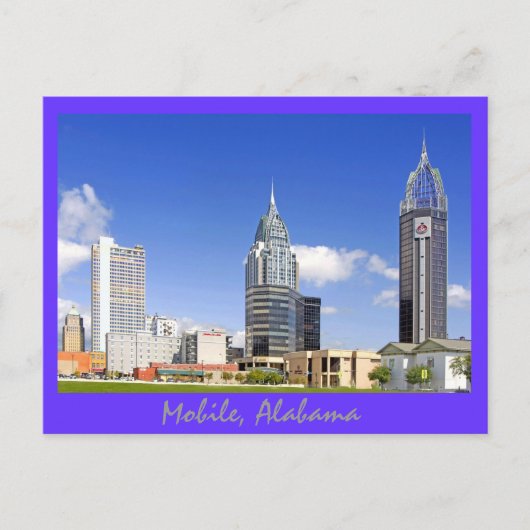 Mobile, Alabama Briefkaart (Voorkant)