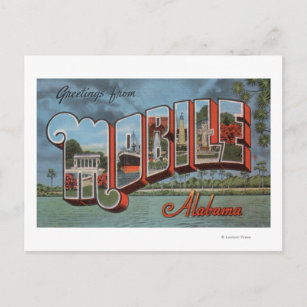 Mobile, Alabama (de Scène van de rivier) Briefkaart