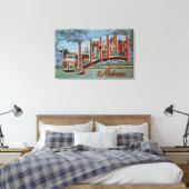 Mobile, Alabama (de Scène van de rivier) Canvas Afdruk (Insitu (Slaapkamer))