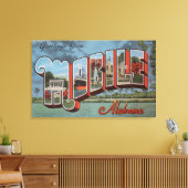 Mobile, Alabama (de Scène van de rivier) Canvas Afdruk (Insitu (Woonkamer))