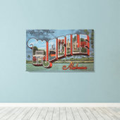 Mobile, Alabama (de Scène van de rivier) Canvas Afdruk (Insitu (Houten vloer))