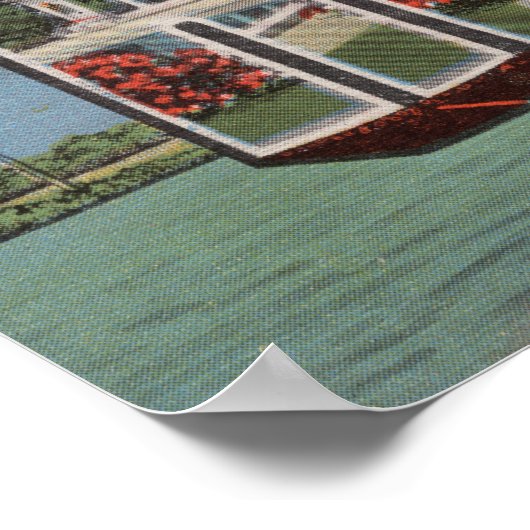 Mobile, Alabama (de Scène van de rivier) Poster (Hoek)