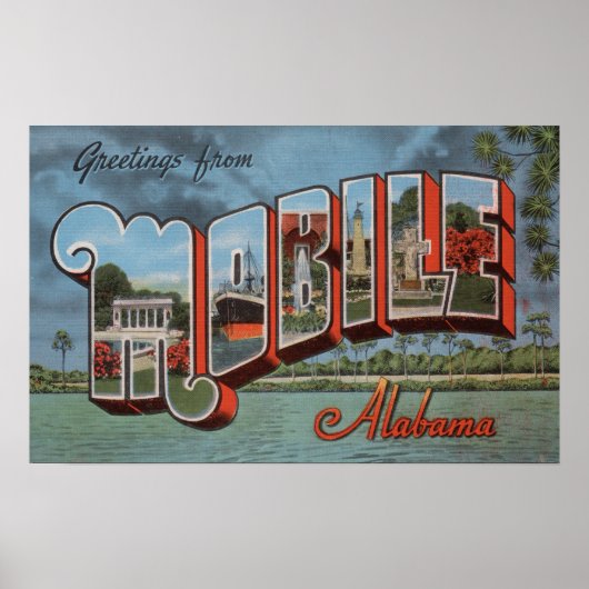 Mobile, Alabama (de Scène van de rivier) Poster (Voorkant)