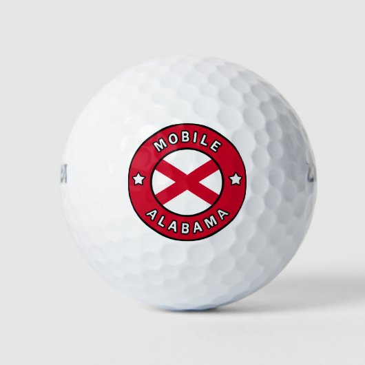 Mobile Alabama Golfballen (Voorkant)