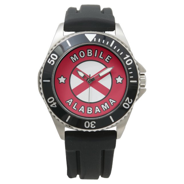 Mobile Alabama Horloge (Voorkant)