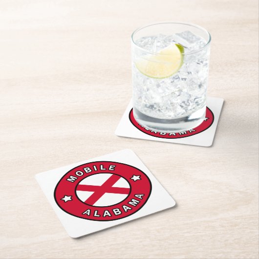 Mobile Alabama Kartonnen Onderzetters (Insitu)