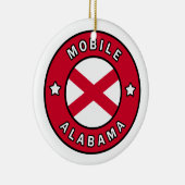 Mobile Alabama Keramisch Ornament (Rechts)