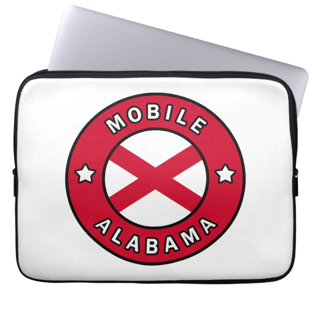 Mobile Alabama Laptop Sleeve (Voorkant)