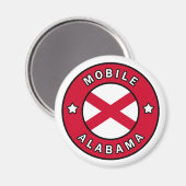 Mobile Alabama Magneet (Voorkant / Achterkant)