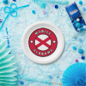 Mobile Alabama Papieren Bordje (Feest)
