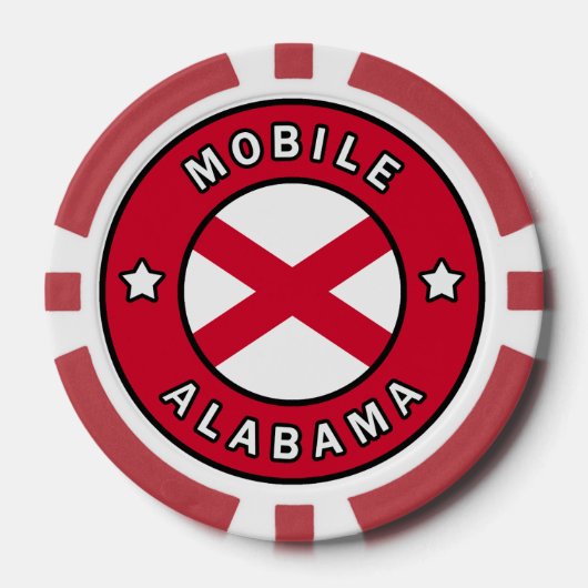 Mobile Alabama Poker Chips (Voorkant)