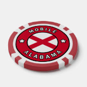 Mobile Alabama Poker Chips (Enkel)