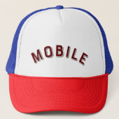 Mobile, Alabama Retro Boog Trucker Pet (Voorkant)