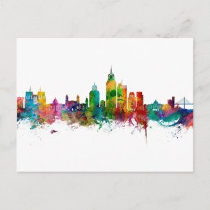 Mobile Alabama Skyline Briefkaart