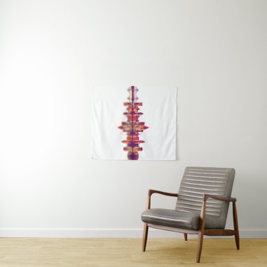 Mobile Alabama Skyline Wandkleed (In Situ (horizontaal))