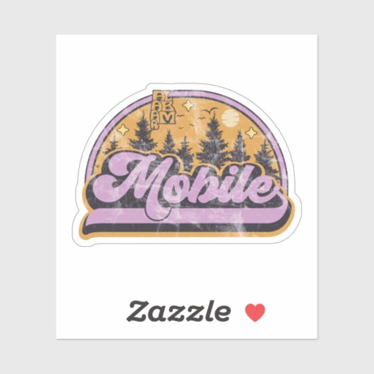 Mobile, Alabama Sticker (Vel)