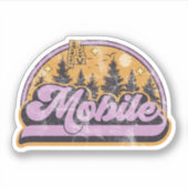 Mobile, Alabama Sticker (Voorkant)
