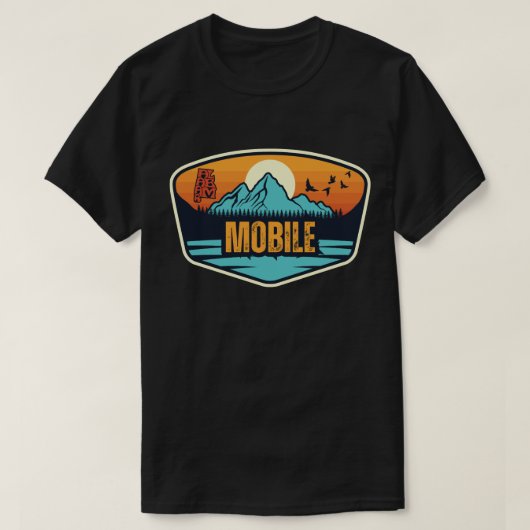 Mobile, Alabama T-shirt (Design voorkant)