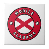 Mobile Alabama Tegeltje (Voorkant)