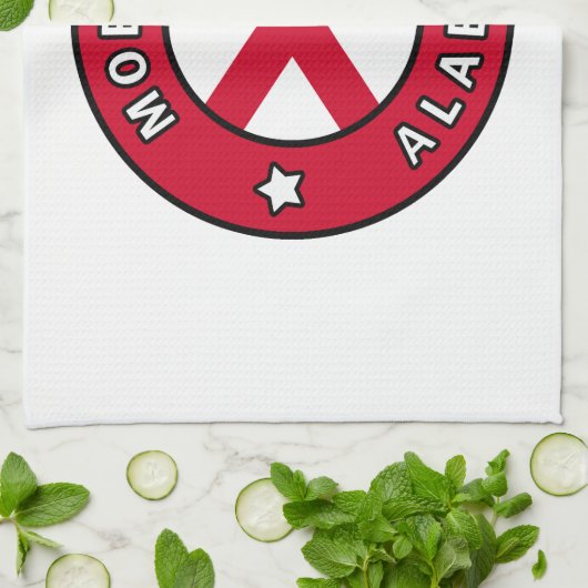 Mobile Alabama Theedoek (Gevouwen)