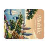 Mobile, Alabama USA Magneet (Horizontaal)