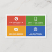 Mobile App Developer - Creative Modern Metro Style Visitekaartje (Achterkant)