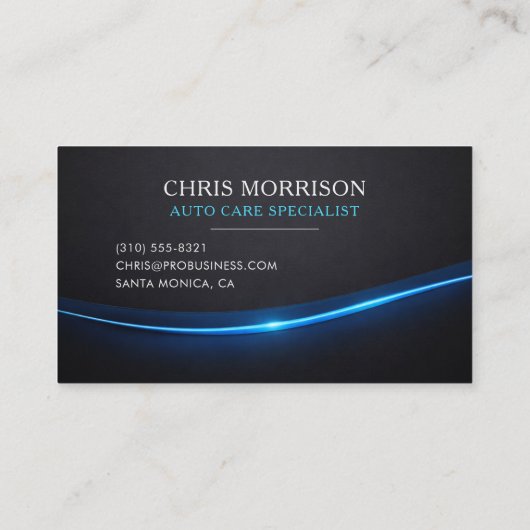 Mobile Auto Care Professional Visitekaartje (Achterkant)