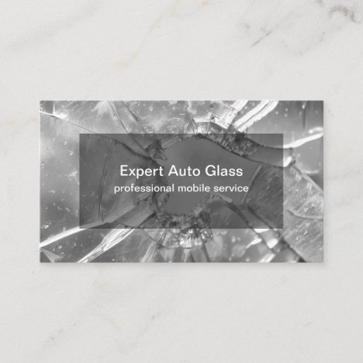 Mobile Auto Glass Repair Replace Visitekaartje (Voorkant)