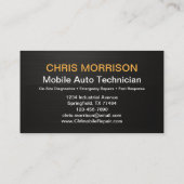 Mobile Auto Service & Car Repair Mechanic Visitekaartje (Achterkant)