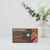 Mobile Automobile Car Repair Mechanic 2 Sided Visitekaartje (Staand voorkant)