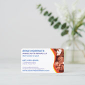 Mobile Automobile Car Repair Mechanic 2 Sided Visitekaartje (Staand voorkant)