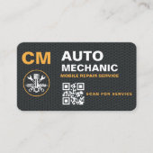Mobile Automotive Technician QR Code Visitekaartje (Voorkant)