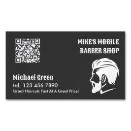 Mobile Barber Premium QR op maat Magnetisch Visitekaartje