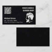 Mobile Barber Premium QR op maat Visitekaartje (Voorkant / Achterkant)