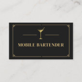 Mobile Bartender QR Code Professional Visitekaartje (Voorkant)