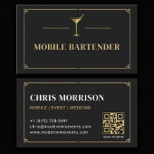 Mobile Bartender QR Code Professional Visitekaartje