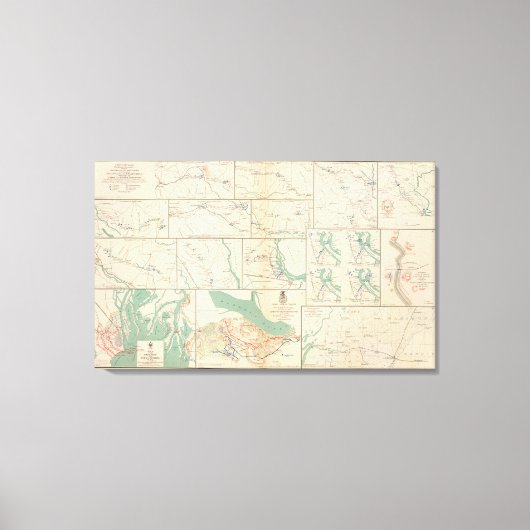 Mobile, Blakely, Messinger's Ferry-Canton Canvas Afdruk (Voorkant)