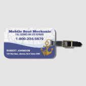 Mobile Boat Mechanic Bagagelabel (Voorkant (horizontaal))