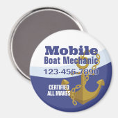 Mobile Boat Mechanic Magneet (Voorkant / Achterkant)