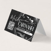 Mobile Car Wash Detail - Business Logo QR Code B Visitekaartje (Voorkant)