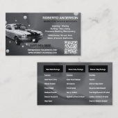 Mobile Car Wash Detailing Druk Wassen QR COD Visitekaartje (Voorkant / Achterkant)
