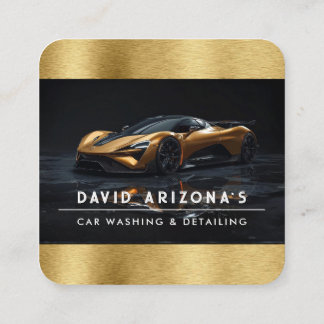 Mobile Car Washing and auto detailing  Vierkante Visitekaartje