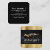 Mobile Car Washing and auto detailing  Vierkante Visitekaartje (Voorkant / Achterkant)