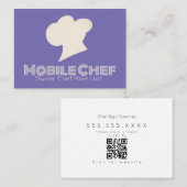 Mobile Chef Food Truck Owner Burger Visitekaartje (Voorkant / Achterkant)