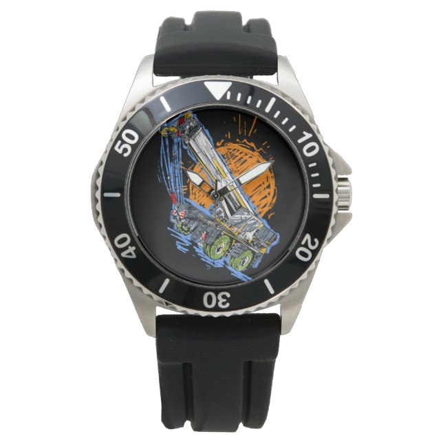 Mobile crane liebherr kiddy horloge (Voorkant)